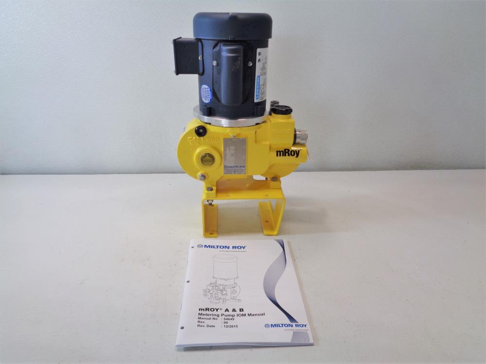 Milton Roy Metering Pump 18 GPH, 150 PSI #MRA12F15A1CPPNNNYY